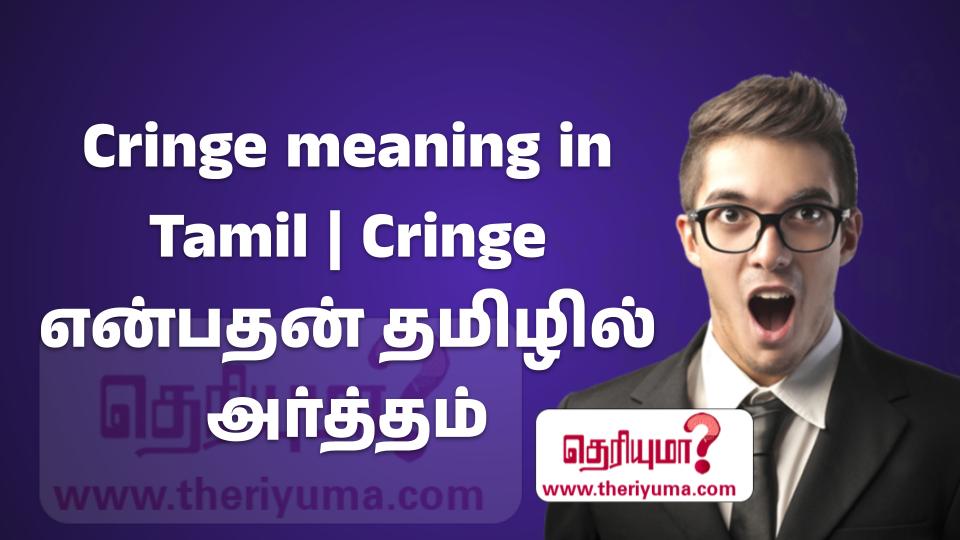 Cringe meaning in Tamil | Cringe என்பதன் தமிழில் அர்த்தம்